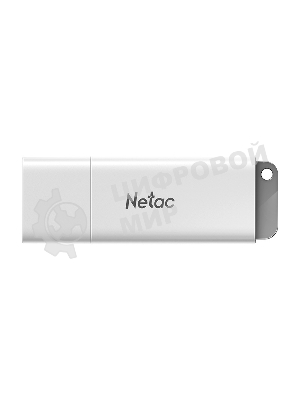 Флешка USB Netac U185 (NT03U185N-016G-20WH), 16Gb, USB 2.0, R/W 25/10, белый/серый
