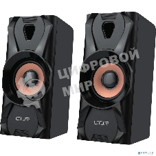 Акустическая система CBR CMS 720, 2.0, питание USB, 2х3 Вт (6 Вт RMS), материал корпуса пластик, 3.5 мм линейный стереовход, черный