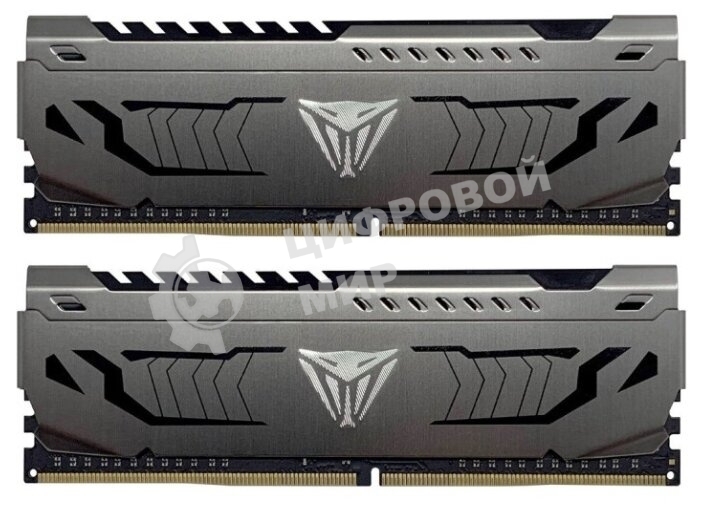 Оперативная память Patriot Viper Steel, DDR4, 64GB (2x32GB), 3200MHz, CL16, DIMM, радиатор, черный