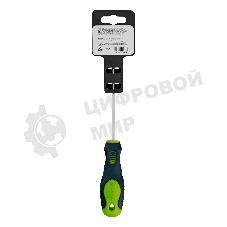 Отвертка Сибртех, SL3,0 х 100 мм, CrV, двухкомпонентная рукоятка