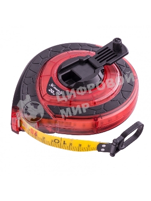 Рулетка геодезическая Matrix 20 м х 15 мм, закр. корп., фибергласс. лента, двуст. шкала, PRO