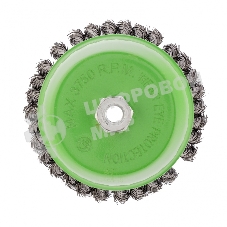 Щетка для УШМ Сибртех 150 мм, М14, Чашка, крученая проволока 0,5 мм