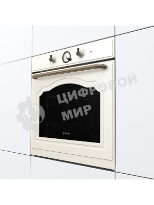 Встраиваемая электрическая духовка GORENJE/раиваемая электрическая духовка,ширина 60 см,объем 77л,пиролитическая эмаль,слоновая кость