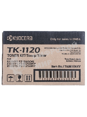 Картридж лазерный Kyocera TK-1120 (1T02M70NX0/1T02M70NXV/1T02M70NX1) черный для FS-1060DN/1025MFP/1125MFP 3000 стр.