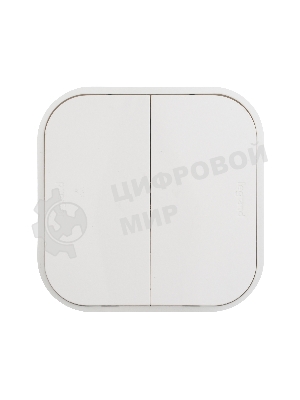 Выключатель 10A 2-клав., белый Quteo 