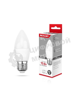 Лампа светодиодная Rexant свеча (CN) 9,5 Вт E27 903 лм 4000 K нейтральный свет