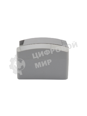 Розетка одноместная Kranz INDUSTRIAL открытой установки с заземлением, IP54 серая