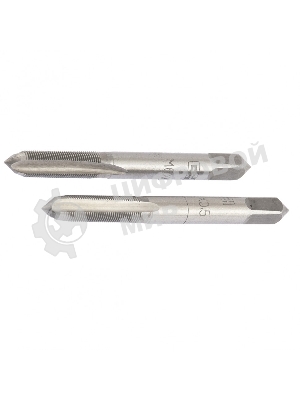 Метчик Сибртех ручной М6x0,5 мм,комплект из 2 шт.