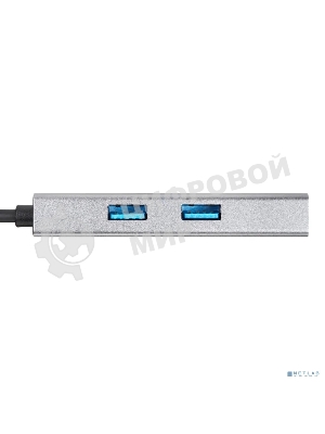 Адаптер VCOM CU459 Type-Cm --> RJ-45+2USB3.0(f) + PD100 Вт Alum Shell