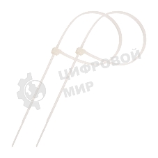 Стяжка кабельная нейлоновая PROconnect 250x4,8 мм, белый (100 шт/уп)