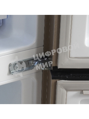 Холодильник Hyundai CS6073FV шампань трехкамерный 329/223л морозилка сбоку, No Frost, Side by Side