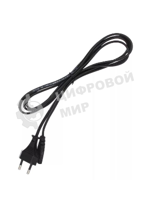 Кабель Telecom Кабель (TP228-IEC320-C7--CEE7/16-1.8-B) для аудио-видео техники IEC-320-C7--розетка 220V, 2-pin, 1.8м, черный