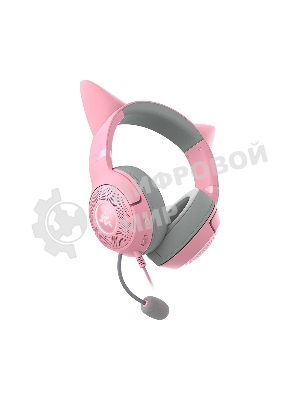 Гарнитура Razer Kraken Kitty V2 Quartz розовый, проводная, USB, подсветка
