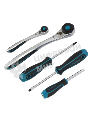 Набор инструментов Gross 14148 78 пред., 120 зубьев, CrV, 1/4, 1/2