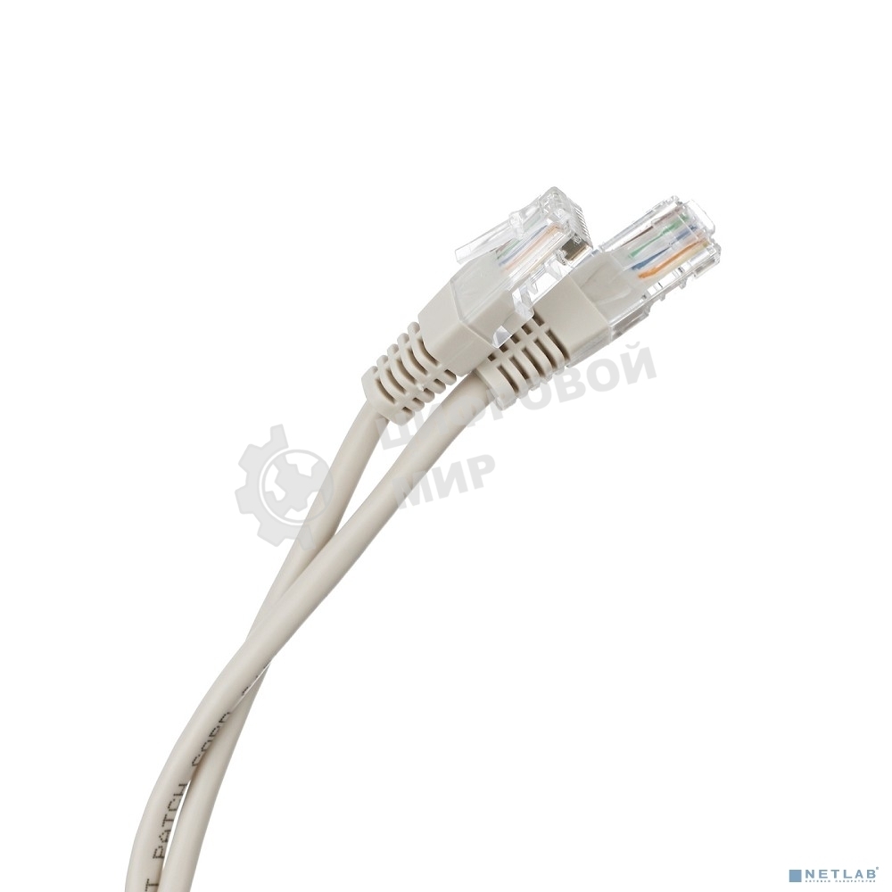 Шнур коммут. NEOMAX (NM13011-010) UTP 1 м, cat.5е, 24AWG, серый, LSZH, многожильный