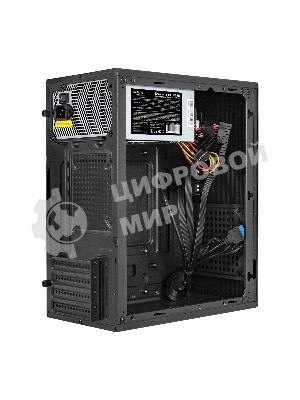 Компьютерный корпус Minitower ExeGate BAA-303MU-UNS350 (mATX, БП UNS350 с вент. 12см, 2*USB+1*USB 3.0, HD Audio, черный)
