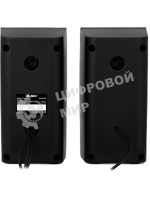 Колонки SVEN 318 черный USB-порт ПК, ноутбука или адаптер 5V DC