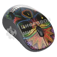 Мышь беспроводная Qumo Office M41 Totem черный, 1600 dpi, радиоканал, USB, кнопки - 4