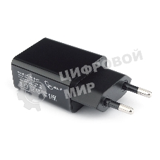 Сетевое зарядное устройство Cablexpert MP3A-PC-25 100/220V - 5V USB 1 порт, 2A, черный