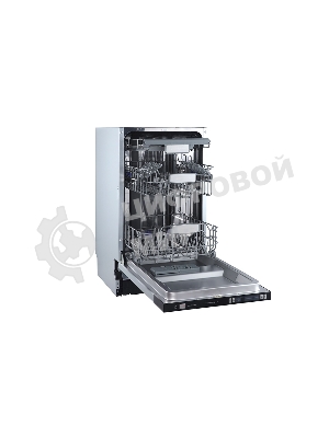 Встраиваемая посудомоечная машина Zigmund & Shtain DW 129.4509 X, черный, 44.8 см, 10 компл., 44 дБ, класс A++