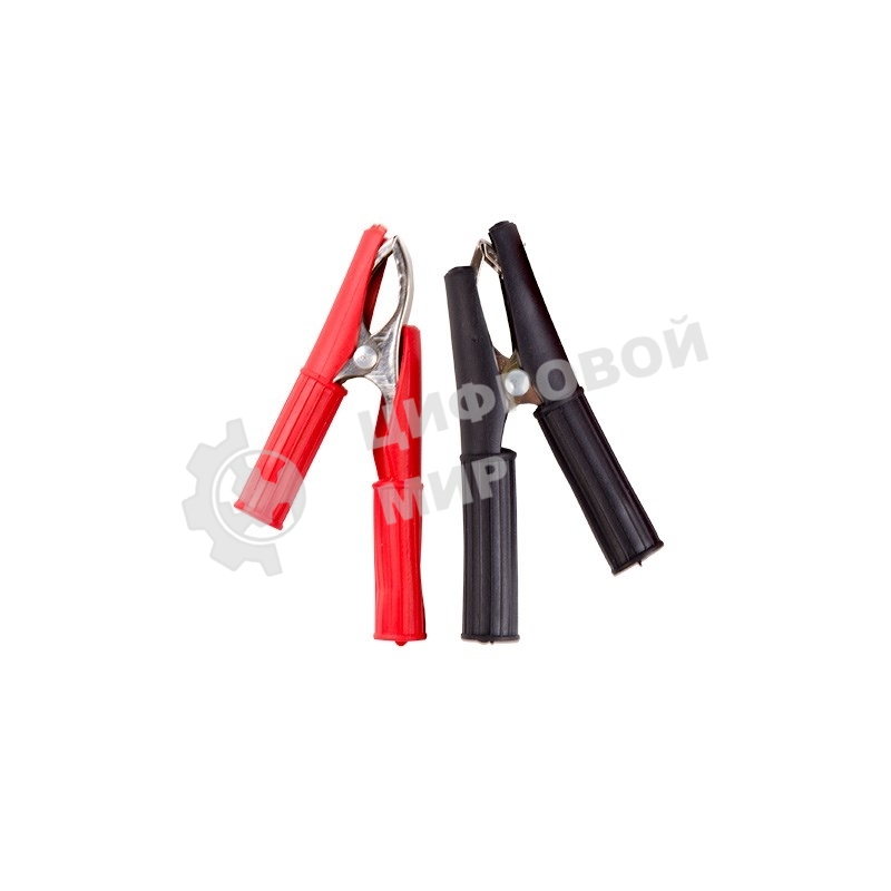 Зажим крокодил в изоляторе Rexant, длина 75 мм, ток 30A, 2 шт., пакет БОПП