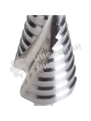 Сверло по металлу ступенчатое Kranz ТИТАН 4,0-30,0 мм 98 мм 65 HRC Р6М5 TiN