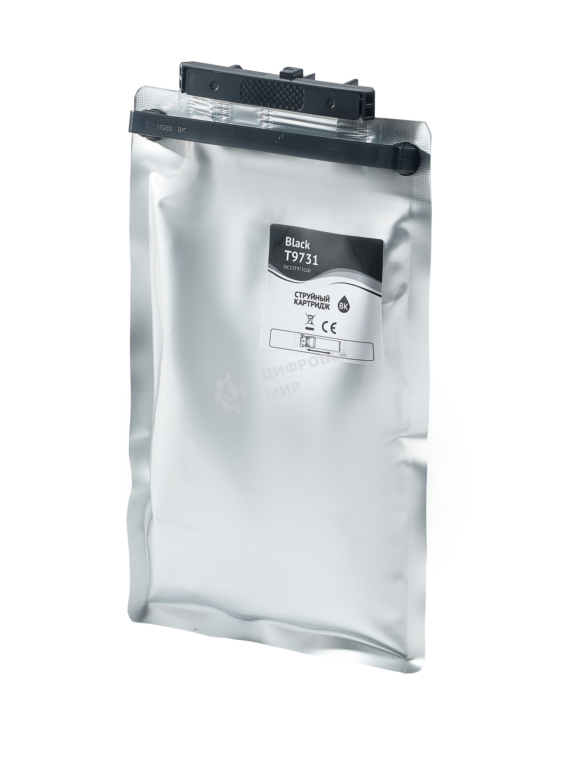 Контейнер с чернилами Sakura C13T973100 (T9731 BK) для Epson, черный, 22500 к.