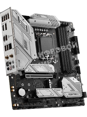 Материнская плата MSI MAG B760M MORTAR WIFI II, LGA 1700, Intel B760, 4xDDR5, 4xSATA, 3xM.2, 1xPCIe 5.0 x16, 1xPCIe 4.0 x4, 1xHDMI, 1xDP, 1xUSB Type-C, 1x2.5Gb LAN, 3xUSB-A 2.0, 3xUSB-A 3.2 Gen 2, 5x3.5 мм, 7.1, mATX