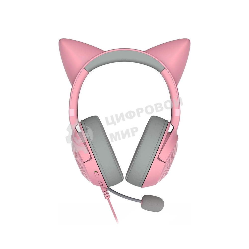 Гарнитура Razer Kraken Kitty V2 Quartz розовый, проводная, USB, подсветка
