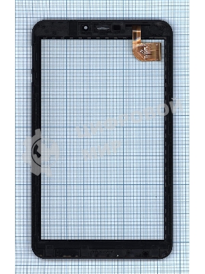 Сенсорное стекло (тачскрин) для Irbis TZ85, черное с рамкой