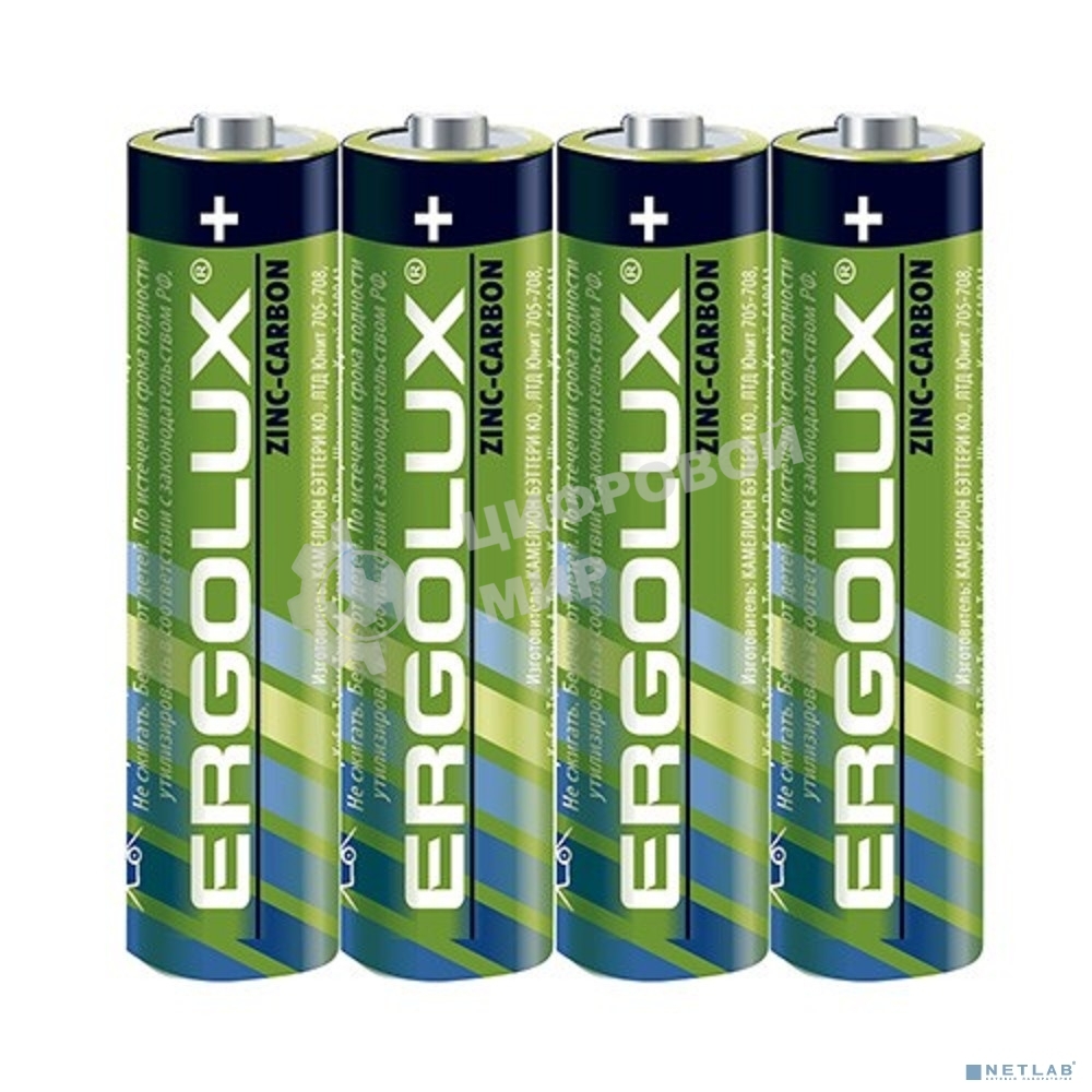 Элемент питания солевой R 03 SR4 R03SR4 1.5В (уп.4шт)