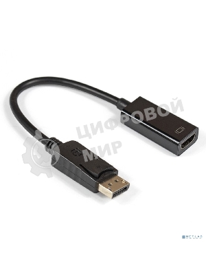 Кабель-переходник ExeGate EX284921RUS DisplayPort-HDMI ExeGate EX-DPM-HDMIF-0.15 (20M/19F, 0,15м)