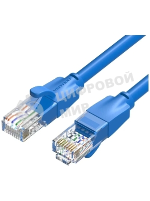 Патч-корд Vention прямой UTP cat.6, RJ45 - 5м. синий