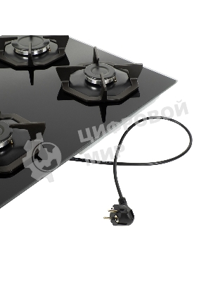 Газовая варочная панель Maunfeld EGHG.64.2CB/G, 4 конфорки, закаленное стекло, черный