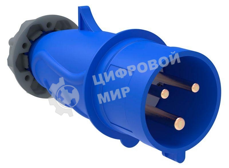 Вилка эл. каб. 16А 2P+PE 220В IP44 MAGNUM ССИ-013 IEK PSN01-016-3