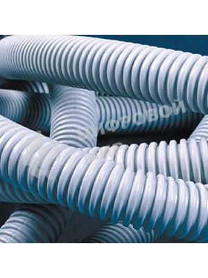 Труба гофрированная ПВХ DKC d20 мм с протяж. сер. (уп. 100 м)