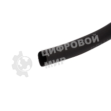Трубка термоусаживаемая Rexant 5,0/2,5 мм черная, ролик 2,44 м