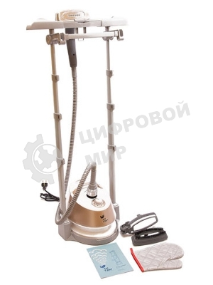 Отпариватель Kitfort КТ-913 белый/золотистый, 2000 Вт, 35 г/мин, 1300 мл