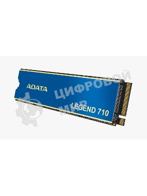 Накопитель SSD ADATA LEGEND 710, 512Gb, PCIe 3.0 x4, M.2 2280, NVMe, R/W 2400/1600, с радиатором