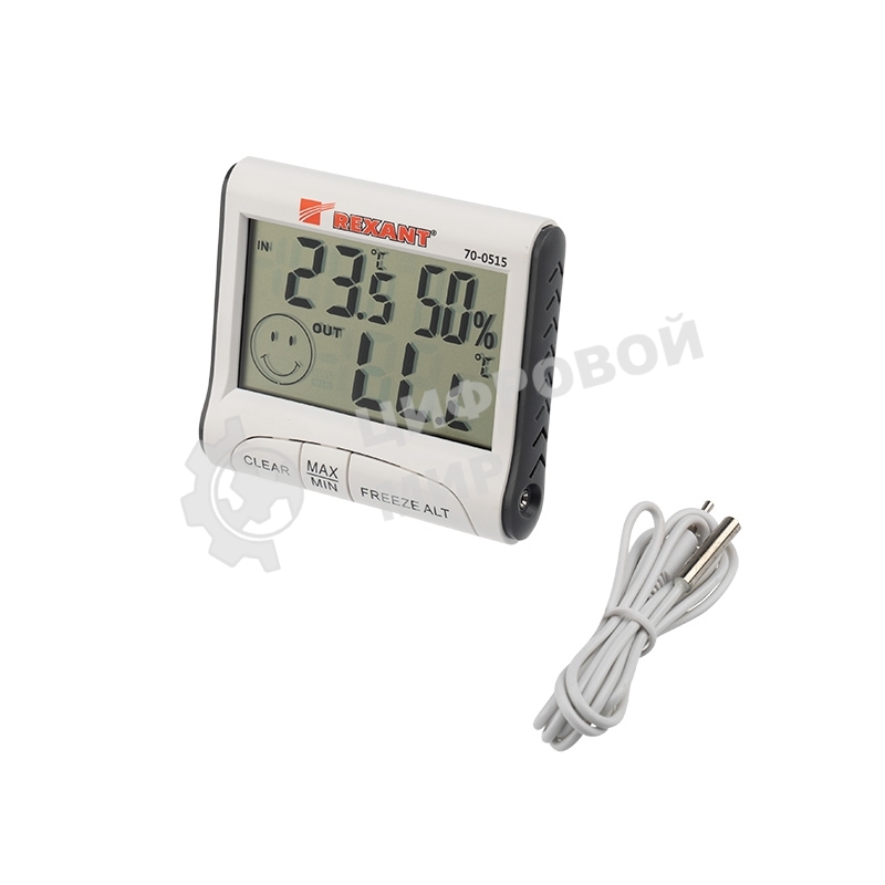 Метеостанции Rexant Термогигрометр комнатно-уличный