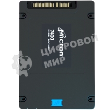 Накопитель SSD Micron 7400 PRO, 1920Gb, SSD, U.3, NVMe, PCIe 4.0 x4, 3D TLC, R/W 6500/2200MB/s, IOPs 430 000/95 000, 3500TBW, DWPD 1 (5 лет)