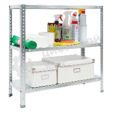 Стеллаж Практик ES пол.:3 разборная 750x750x300мм серый