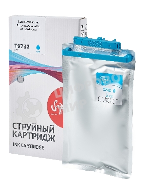 Контейнер с чернилами Sakura C13T973200 (T9732 C) для Epson, голубой, 22000 к.