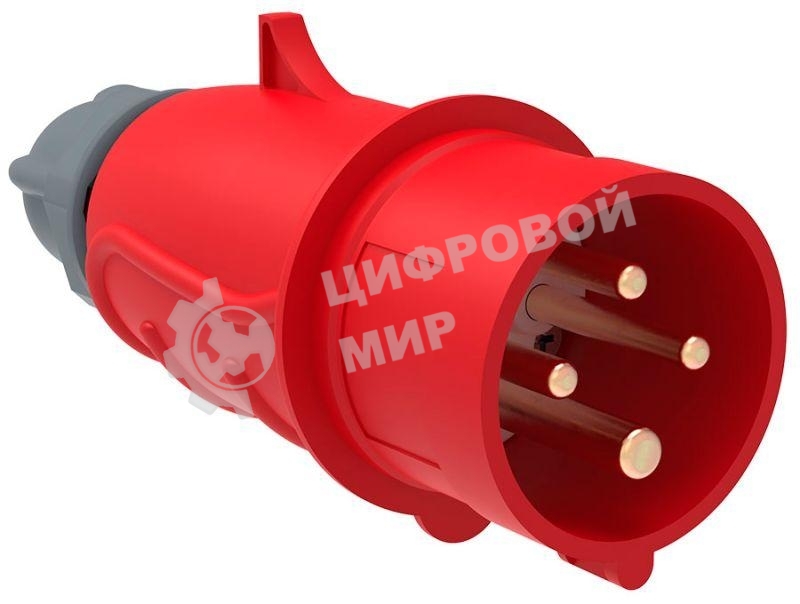 Вилка переносная IEK PSN02-016-4 ССИ-014 16А-6ч/380-415В 3Р + РЕ IP44 MAGNUM IEK