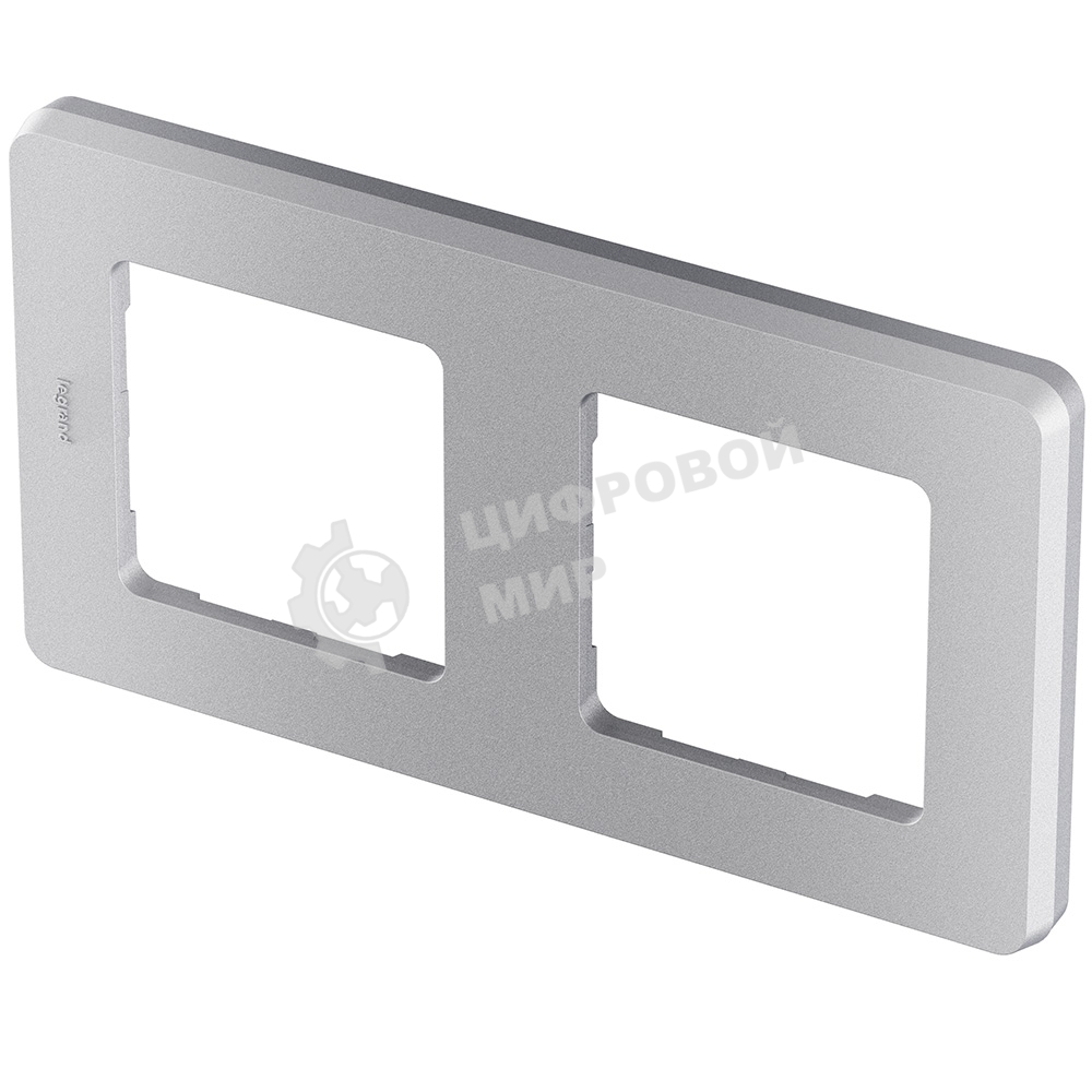 Рамка 2 поста алюминий Inspiria