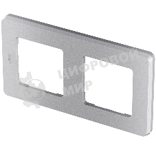 Рамка 2 поста алюминий Inspiria