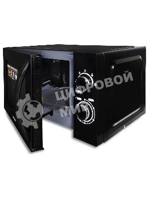 Микроволновая печь Hyundai HYM-M2063 черный, 20 л, 700 Вт, переключатели - поворотный механизм