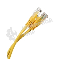Патч-корд литой Aopen/Qust UTP кат.5е 3м желтый 