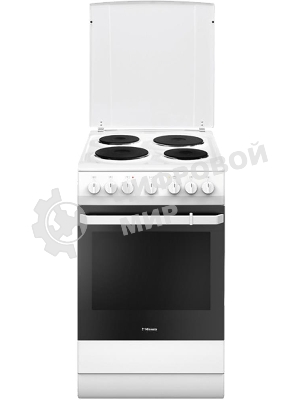 Плита электрическая Hansa FCEW54109 белый, конфорок 4 шт, духовка 65 л, 50 см x 85 см x 60 см