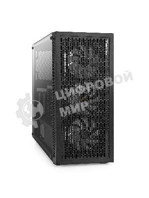Компьютерный корпус Miditower ExeGate EVO-5001A-600NPX (ATX, БП 600NPX с вент. 12 см, 2хUSB+1хUSB 3.0+HD Audio, черный, 3 вент.12см с RGb подсветкой, боковая панель - закаленное стекло)